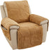 Palm Leaves Velvet Plush Quilted Recliner Chair Cover
