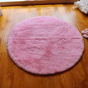 Round Fluffy Soft Area Rugs