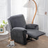 Velvet Stretch Recliner Couch Covers 4-Pieces Style