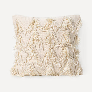 Fringed Chevron Pillow Cover